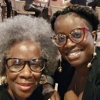 Dzyns By Miko Hair Sanctuary - Mom with fresh afro, and me with crochet twists put into goddess braid. - Hair Stylists Near Me - Pasadena, California