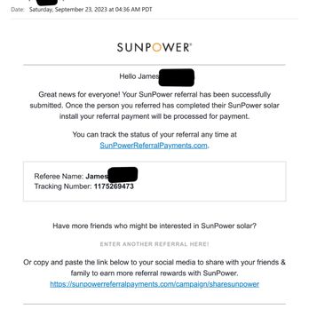 SunPower - Copy of email from Sunpower - Solar Installation Near Me - Richmond, California