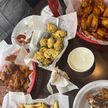 USA Wings - Lemon pepper hot wings mango habanero wings seasoned french fries fried mushrooms - Chicken Wings Near Me - Houston, Texas