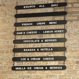 Crepe Menu Crepe Menu
