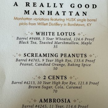 Husk Savannah - Special Manhattan drinks specials - Southern Near Me - Savannah, Georgia Husk Savannah - Special Manhattan drinks specials - Southern Near Me - Savannah, Georgia