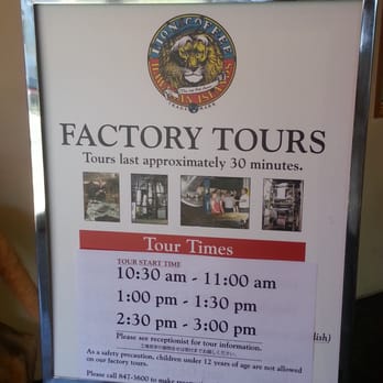 Lion Cafe and General Store - Factory tour times - Coffee & Tea Near Me - Honolulu, Hawaii Lion Cafe and General Store - Factory tour times - Coffee & Tea Near Me - Honolulu, Hawaii