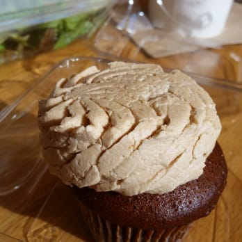 Tender Greens - Vegan Gingerbread Latte Cupcake - poor thing is a bit smashed but yummie nontheless! - New American Near Me - Pasadena, California Tender Greens - Vegan Gingerbread Latte Cupcake - poor thing is a bit smashed but yummie nontheless! - New American Near Me - Pasadena, California