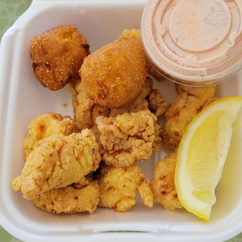The Sea Shack - Gator bites and hush puppies. - Seafood Near Me - Hilton Head Island, South Carolina