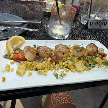 The Deck Bucks County Playhouse - Scallops 6/10 - New American Near Me - New Hope, Pennsylvania