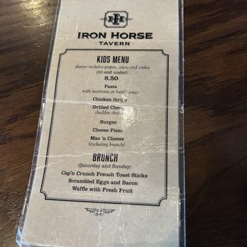 Iron Horse Tavern - Kids menu - New American Near Me - Folsom, California