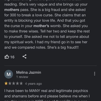 Psychic Readings by Sara - Bad reviews stating that this psychic takes advantage of ppl & maliciously claims they have a curse on them - Psychics Near Me - Chicago, Illinois
