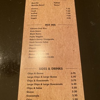 Poke's Works - Mexican grill menu - Poke Near Me - Bristol, Connecticut
