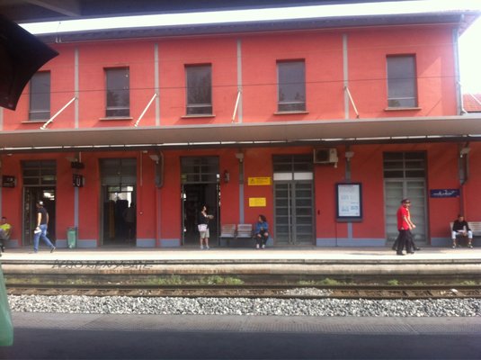 Antibes train station by null