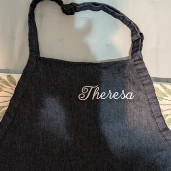 embroidertoo - Embroider Too also embroidered my name on my work apron. Their work is superior and I get my items back in 24 hours - Embroidery & Crochet Near Me - Land O' Lakes, Florida embroidertoo - Embroider Too also embroidered my name on my work apron. Their work is superior and I get my items back in 24 hours - Embroidery & Crochet Near Me - Land O' Lakes, Florida