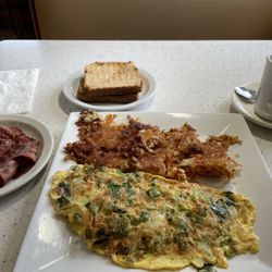 Route 3 Diner - Vegetarian Omelette