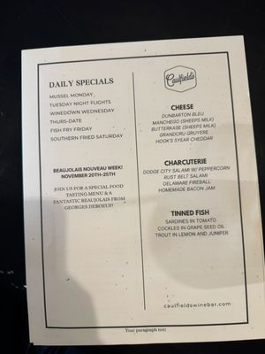 Menu photo 6 Caulfield's West Allis, WI
