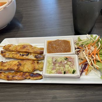 Thai Halal Bistro - Satay Chicken skewers - Thai Near Me - Missouri City, Texas Thai Halal Bistro - Satay Chicken skewers - Thai Near Me - Missouri City, Texas