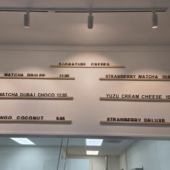 Wakaba Crepe - Signature flavors and prices 12/31/25 - Creperies Near Me - Torrance, California