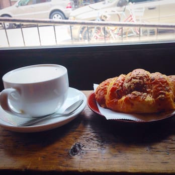 Black Brick - $3.75 chai latte & $4 ham chz croissant - Coffee & Tea Near Me - Brooklyn, New York