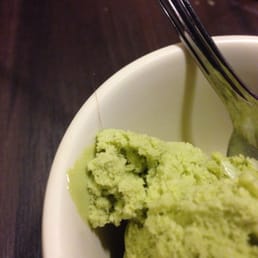 Hair in the Green Tea ice cream.