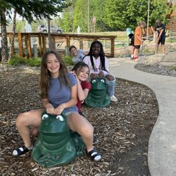 Eagle Falls Adventure Golf & Laser Tag - Leap frog.