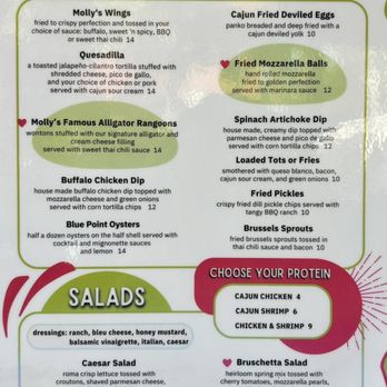 Molly's in Soulard - Appetizer and Salad menu - Pubs Near Me - St. Louis, Missouri Molly's in Soulard - Appetizer and Salad menu - Pubs Near Me - St. Louis, Missouri