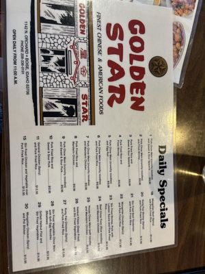 Menu photo 1 Golden Star Restaurant Boise, ID Menu photo 1 Golden Star Restaurant Boise, ID