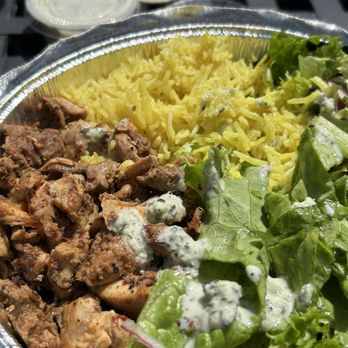 Cravingrill - served in a to go container with plasticwear... - Mediterranean Near Me - Fort Bragg, California