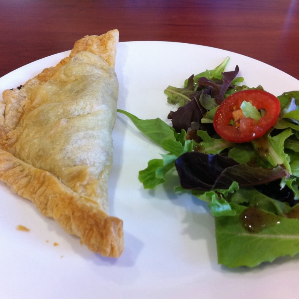 Golden Leaf Cafe - Meat Pasty w/ side salad - Restaurants Near Me - Menomonie, Wisconsin Golden Leaf Cafe - Meat Pasty w/ side salad - Restaurants Near Me - Menomonie, Wisconsin