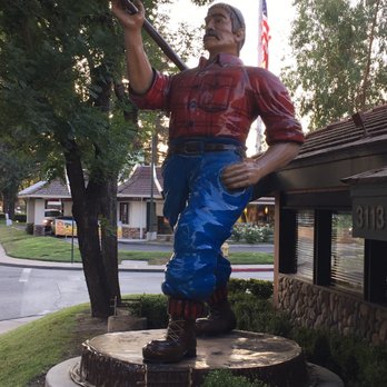 Lumberjacks Restaurant - If you ever watched Shipping Wars you might've seen Jared haul this 12 foot statue from Wisconsin to Lumberjacks Restaurant in Stockton. - American Near Me - Stockton, California