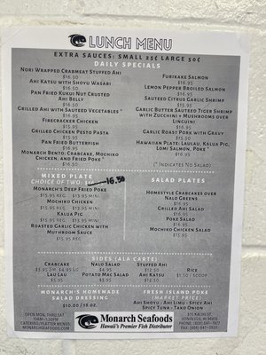 Menu photo 4 Monarch Seafoods Honolulu, HI Menu photo 4 Monarch Seafoods Honolulu, HI