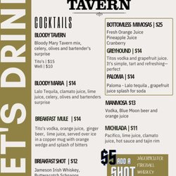 Gaslamp Tavern - Brunch cocktails