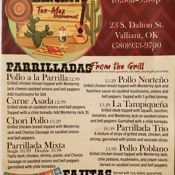 Mi Ranchito - a menu for a mexican restaurant - Tex-Mex Near Me - Valliant, Oklahoma Mi Ranchito - a menu for a mexican restaurant - Tex-Mex Near Me - Valliant, Oklahoma
