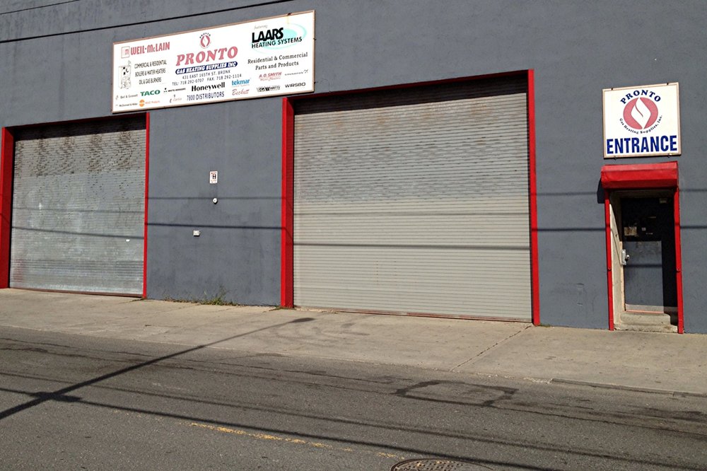 Slide of Pronto Heating Gas Supplies Warehouse