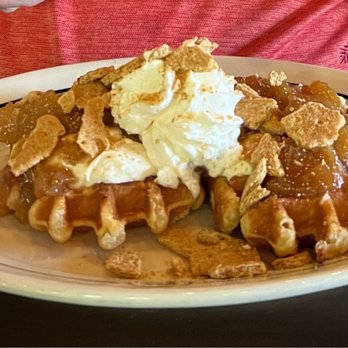 Bosscat Kitchen & Libations - Apple Cheesecake Waffles - New American Near Me - Houston, Texas Bosscat Kitchen & Libations - Apple Cheesecake Waffles - New American Near Me - Houston, Texas