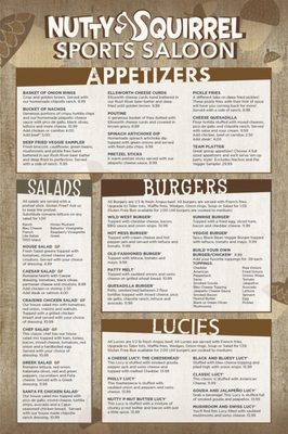 Menu photo 8 Nutty Squirrel Sports Saloon River Falls, WI Menu photo 8 Nutty Squirrel Sports Saloon River Falls, WI