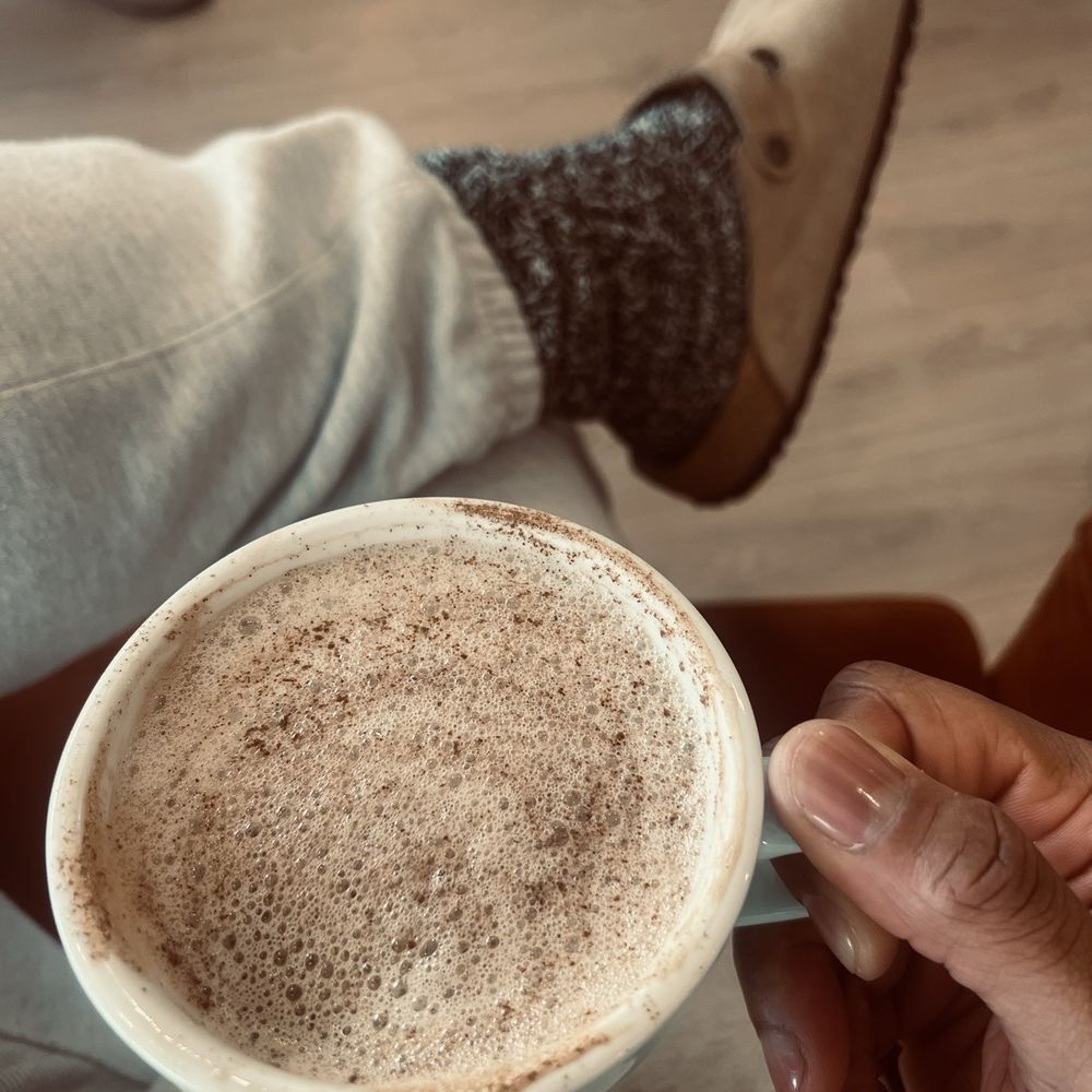 Vanilla cappuccino with oat milk
