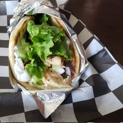 The Grind - Chicken slouvaki (grilled gyro)