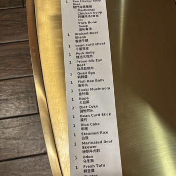 Long Men Bay Hotpot - The list of our food. - Chinese Near Me - San Jose, California