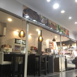 Coffee Time Lounge - The view of the cafe from the side arcade