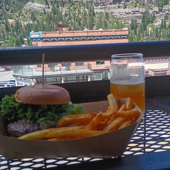 Ouray Brewery - IPA burger with hazy wheat beer - New American Near Me - Ouray, Colorado Ouray Brewery - IPA burger with hazy wheat beer - New American Near Me - Ouray, Colorado