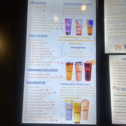 Boba menu Boba menu