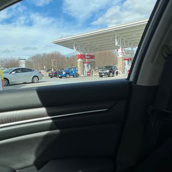 Wawa - a view of a gas station from inside a car - Convenience Stores Near Me - Waldorf, Maryland