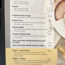 Coco Frutti - Menu