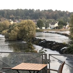 Birschel Mühle - Blick vor dem Hotel auf die Ruhr.