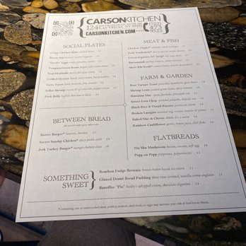 Carson Kitchen - Menu - New American Near Me - Las Vegas, Nevada