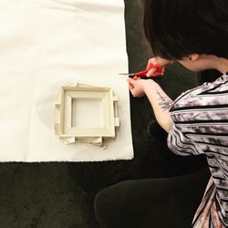 Open Space Art Gallery & Studios - Stretcher building class.