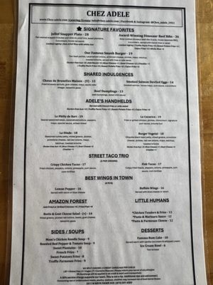 Menu photo 1 Chez Adele Chicago, IL