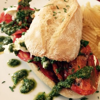 Gilbert's Bistro In The Square - Caprese Sandwich, which was served with presto, instead of Basil leaves. - Irish Near Me - Cobh, Colorado Gilbert's Bistro In The Square - Caprese Sandwich, which was served with presto, instead of Basil leaves. - Irish Near Me - Cobh, Colorado