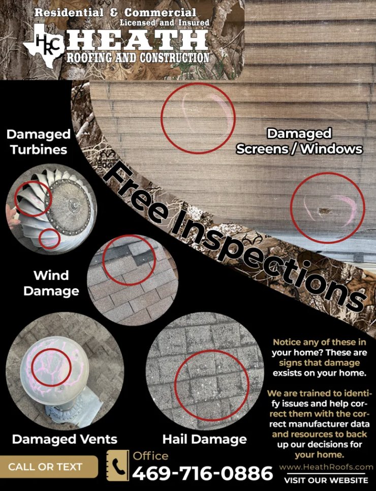 Slide of Heath Roofing and construction