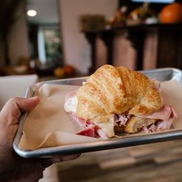 ham and cheese croissant.