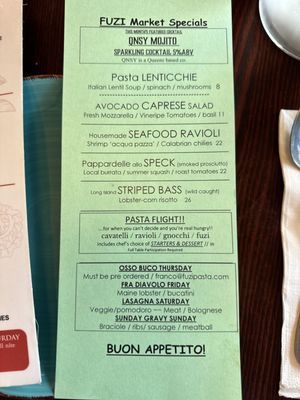 Menu photo 8 Fuzi Pasta Co Fresh Meadows, NY