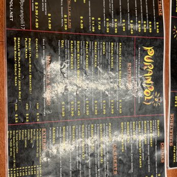 Puranpoli - menu - Vegetarian Near Me - Santa Clara, California Puranpoli - menu - Vegetarian Near Me - Santa Clara, California