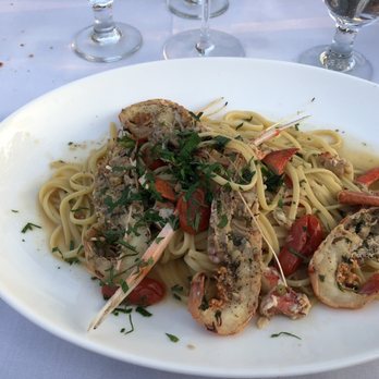 La Vecchia Fontana - a plate of pasta with shrimp and tomatoes - Italian Near Me - Avalon, New Jersey